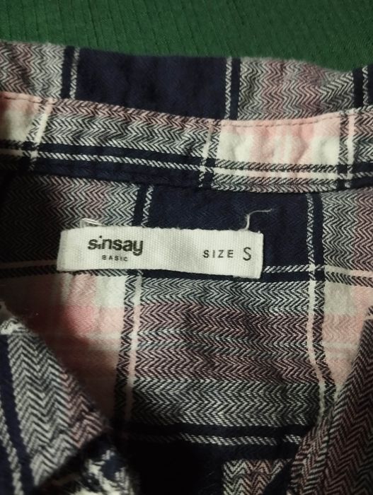 Koszula damska lub młodzieżowa w kratę Sinsay S