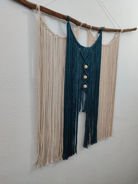 Painel decorativo macramé