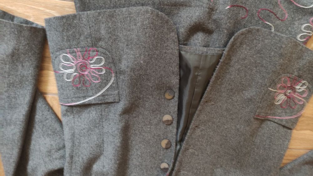 Garsonka damska żakiecik i spódnica 2 w 1 rozm xl