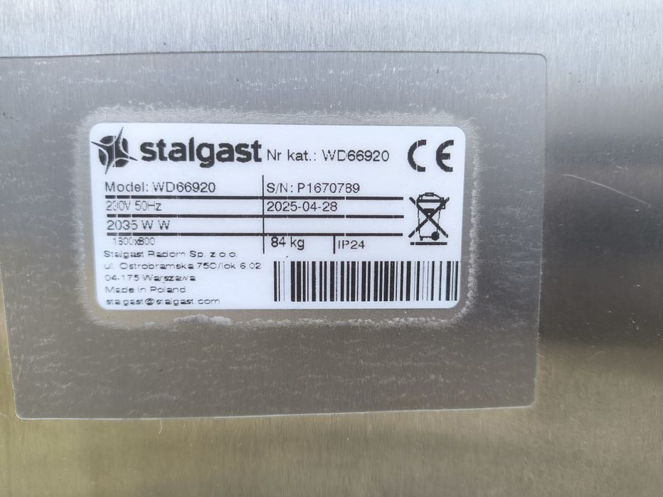 Stół z kwasówki podgrzewany