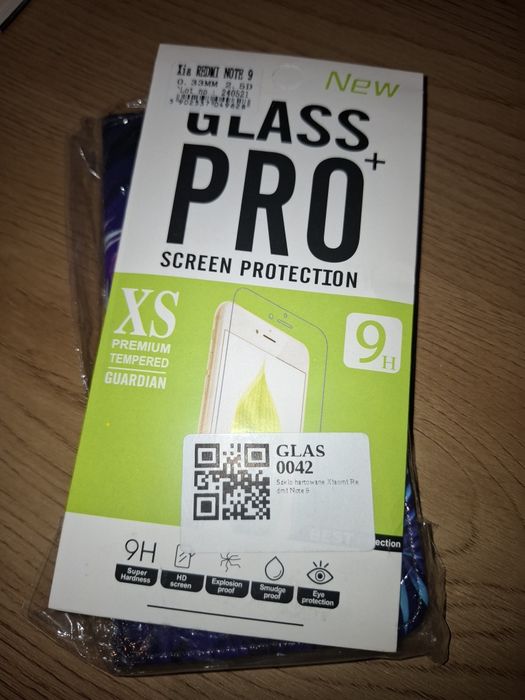 Etui Xiaomi Redmi Note 9 czarne magnetyczne z klapką plus szkło hartowane
