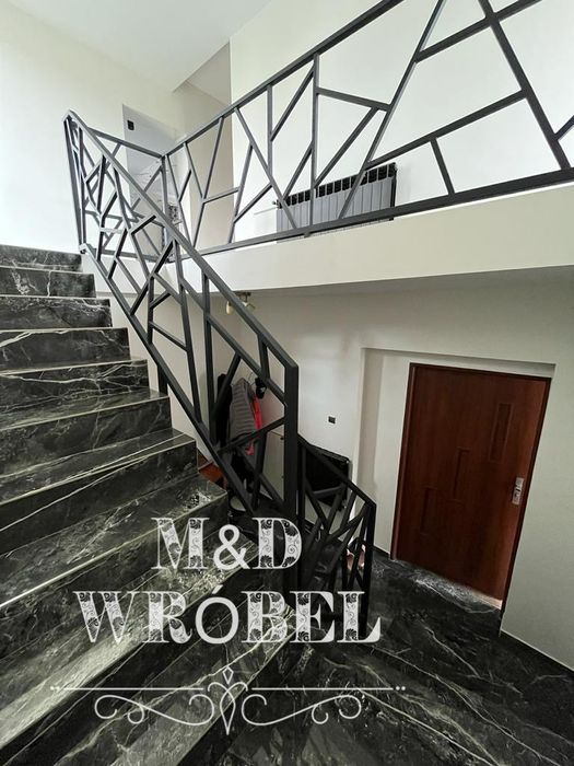 Schody balustrady Brama przesuwna bramy przesuwne 4m 5m ocynk panel 3D