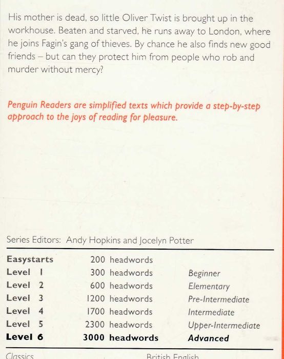 Oliver Twist Ed. Penguin Readers para aprendizagem de inglês