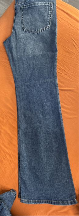 Spodnie jeansy dzwony damskie 40