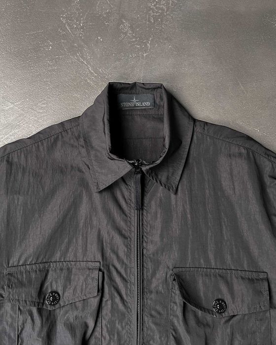 Сорочка Stone Island 103F2 Ghost Piece Cotton Overshirt Black SI0103