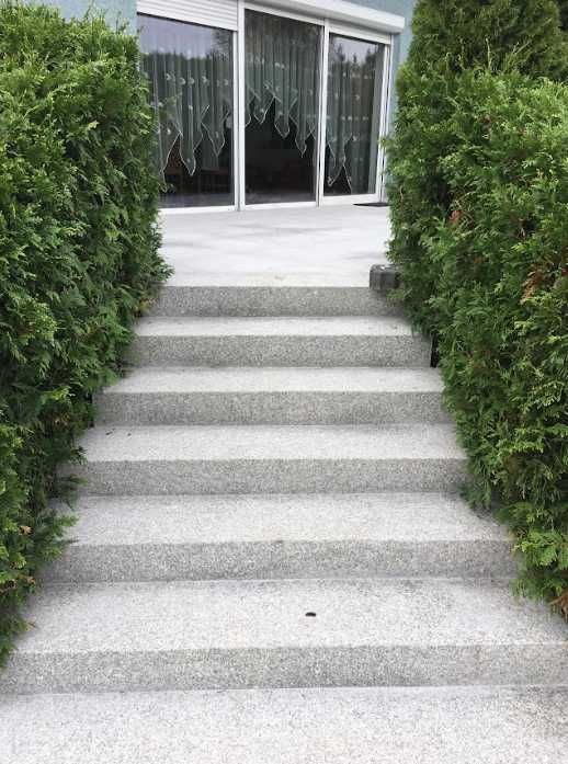 Szary granit G603, płytki, stopnie, podstopnie - schody/ściana/podłoga