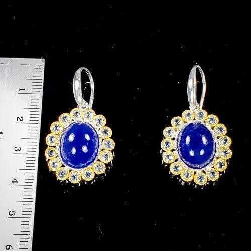 Kolczyki srebrne z naturalnymi Tanzanitami!!!