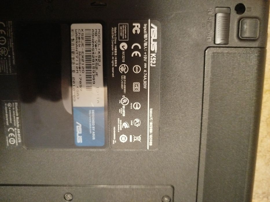 Asus k52j notebook