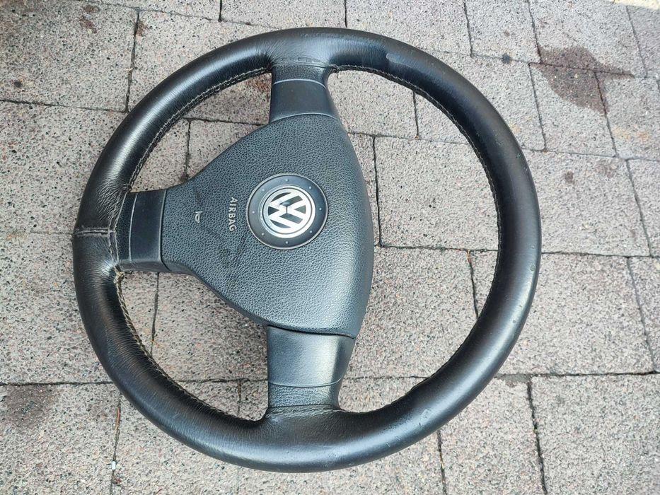 Kierownica Trójramienna Skóra VW Golf 5 V VW Passat B6