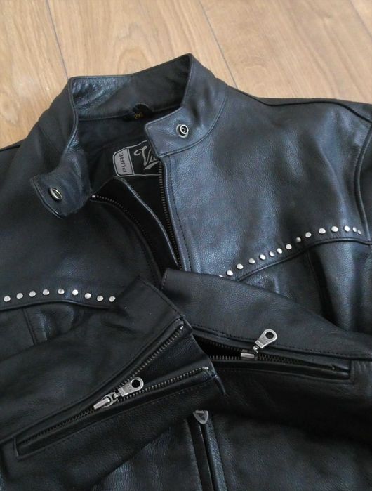 Kurtka skórzana damska VICTORY pilotka SKÓRA biker XXL