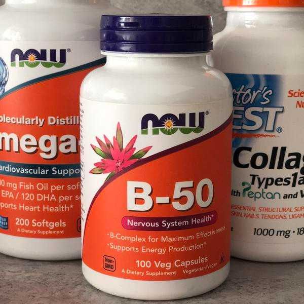 Комплекс витамины группы В, 50 мг, США, витамин В, витамины В, 100 шт