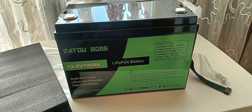 Акумулятор  LiFePO4 12V 100Ah  Datouboss, BMS, 1280Wh