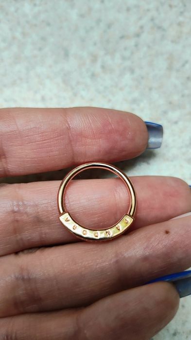 Pierścionek pavé Pandora Signature, różowy, nowy, rozm. 54