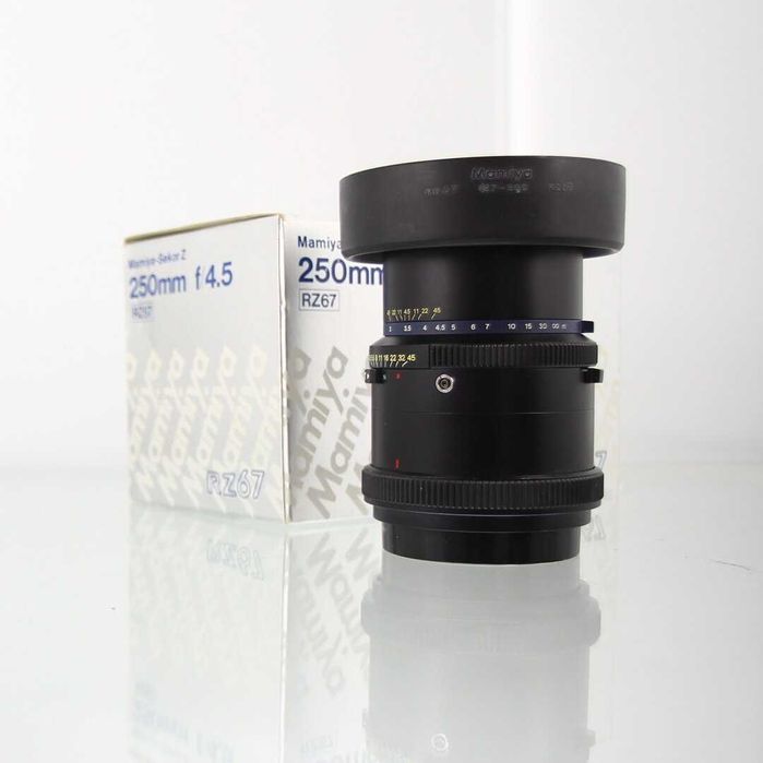 Mamiya Sekor Z 250mm f4.5 para RZ67 com Caixa e Acessórios - Estado Imaculado