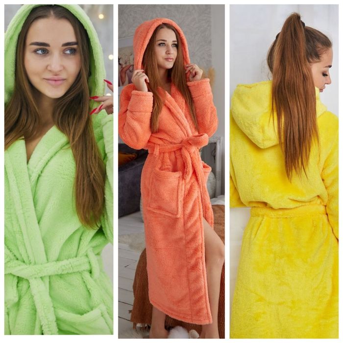 Теплі  халатики махра велсофт