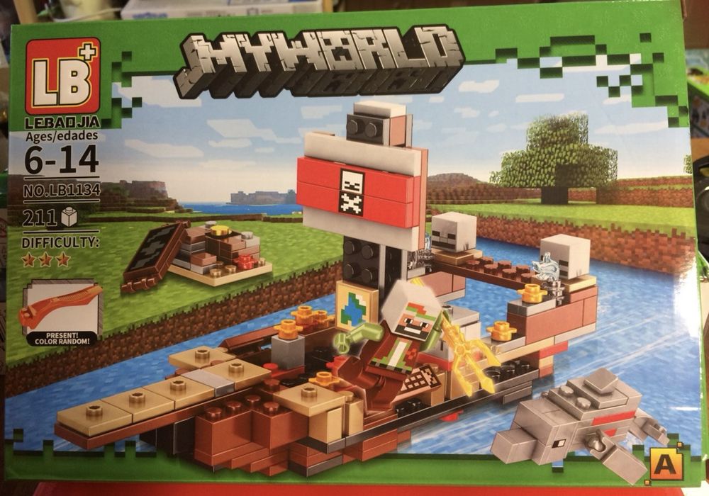 Конструктор Minecraft 206, 211 дет. 6-14 лет