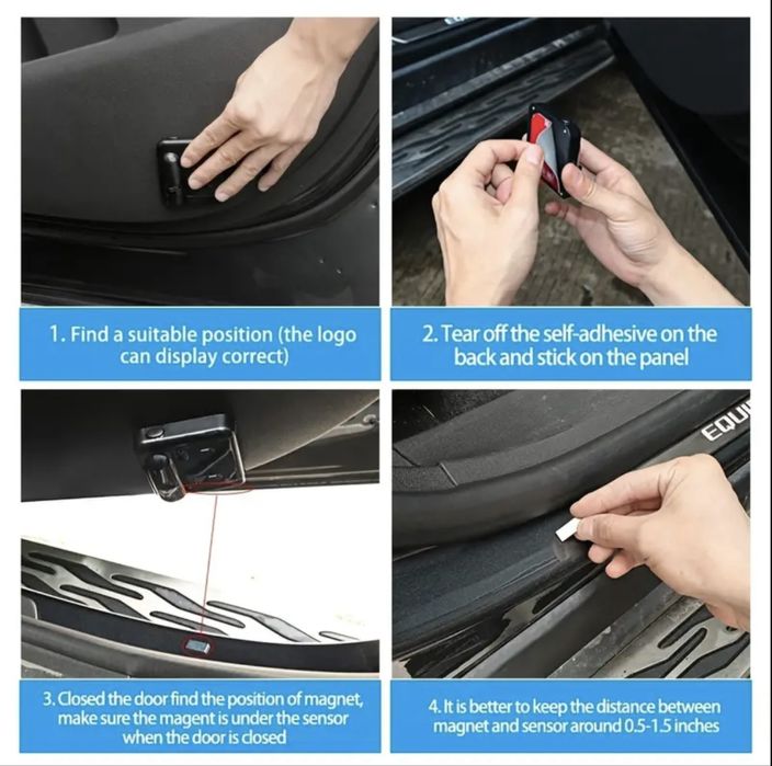 Підсвітка дверей авто , універсальний проектор  Крила