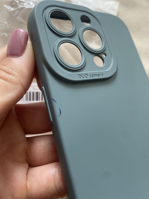 Чехол на iPhone 15 Pro granny grey на айфон 15 про
