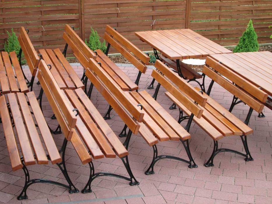 Ławka, Ławki, Meble ogrodowe, Komplety, Zestawy, Wykonane z Olchy !!!