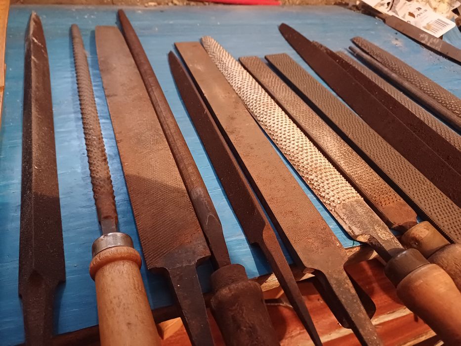 Stare pilniki do drewna i metalu z prlu