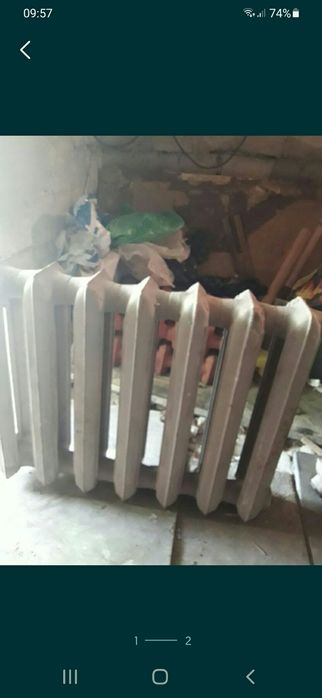 Новая чугунная батарея 7 секций