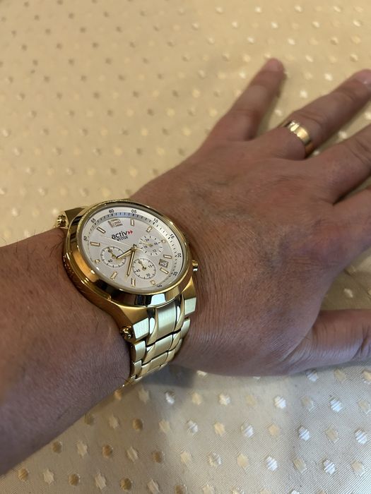Relogio Activ Dourado