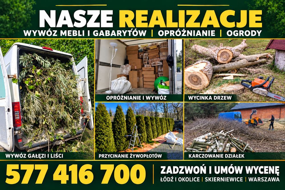 Wywóz starych mebli AGD RTV gabarytów opróżnianie mieszkań komórek