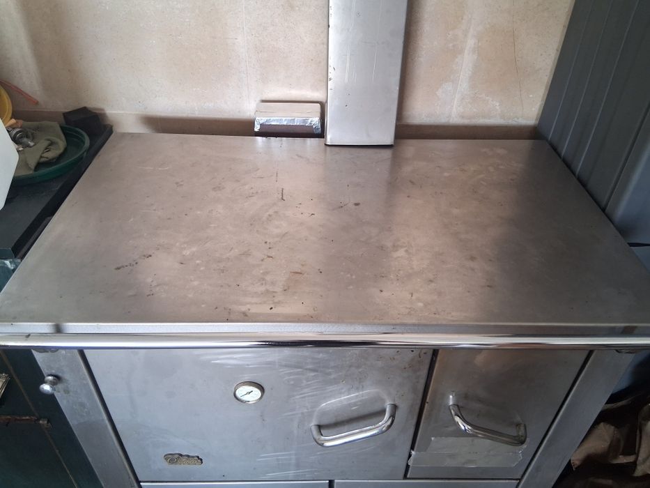 Fogão/forno  a lenha inox