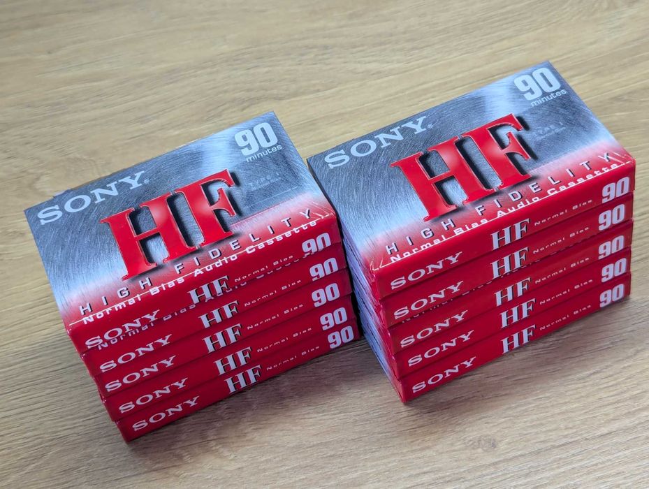 Аудіо касети SONY HF90 лот 10 штук аудиокасети нові