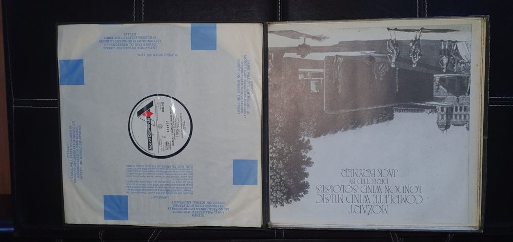 Caixa discos vinil Mozart