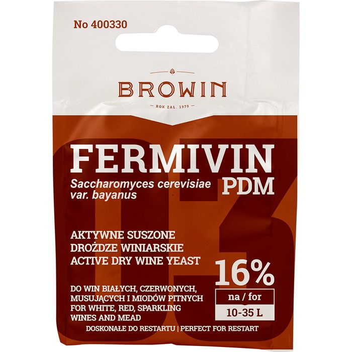 Drożdże winiarskie Fermivin PDM 7 g BROWIN
