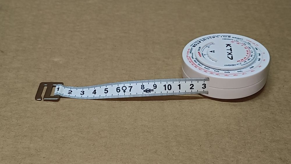 Wskaźnik masy ciała BMI Kalkulator zwijanej taśmy mierniczej