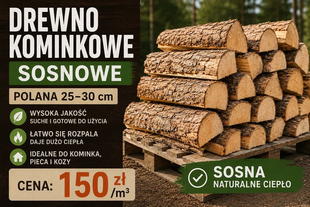 Drewno opałowe SOSNOWE