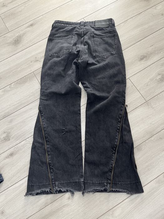Flared jeans zip zara