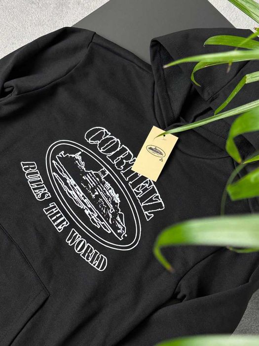 Черное Худи Corteiz Gunslinger — Толстовка Чорна Кортез — XS S M L XL XXL