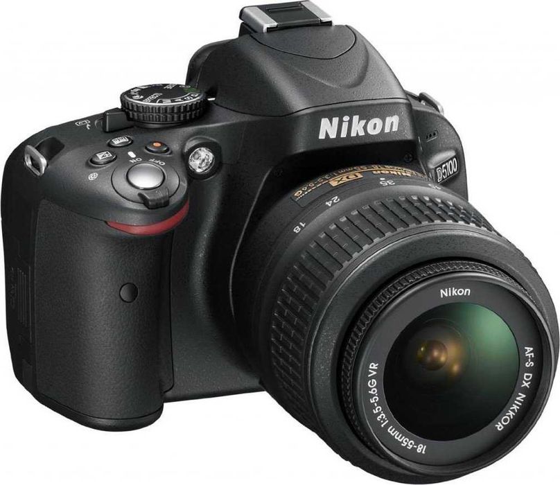 Фотоаппарат зеркальный Nikon D5100 с объективом (зеркалка камера фото)
