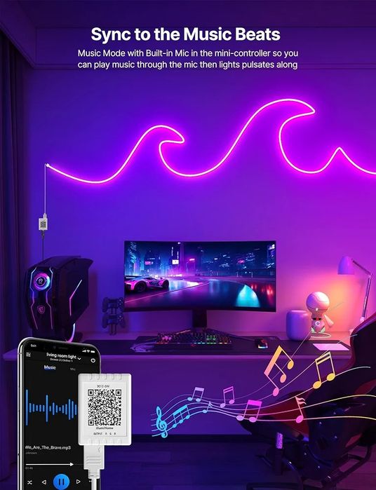 Led néon flexível 30 metros