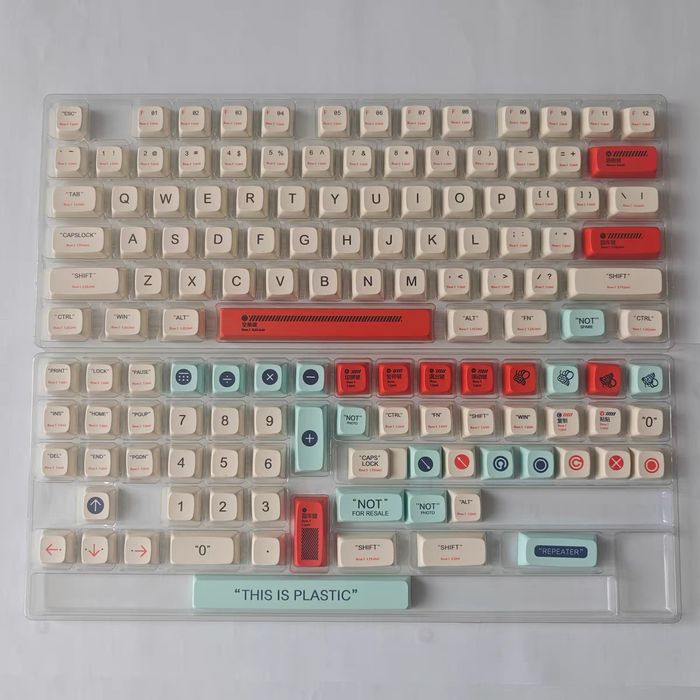 Keycaps estilo plástico