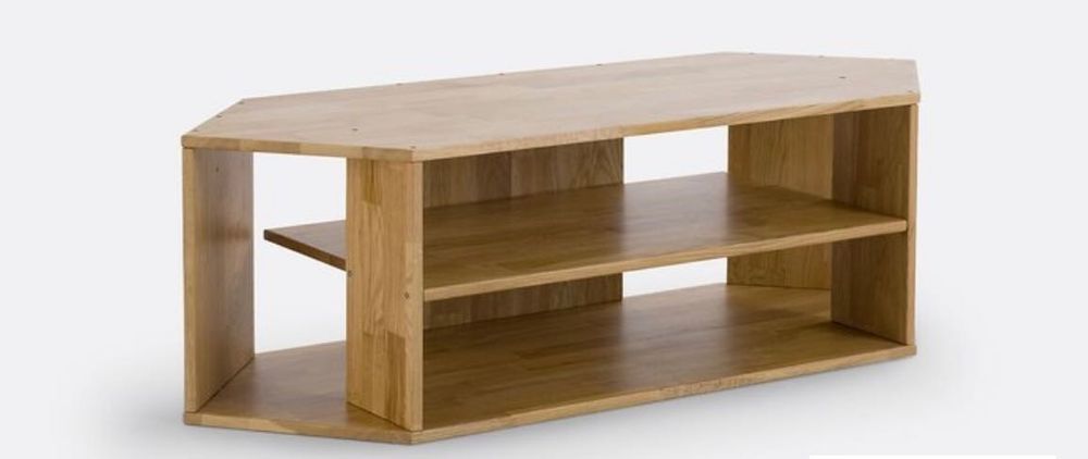 Móvel de canto para TV em madeira