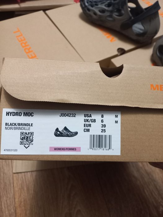 Чорні унісекс merrell hydro moc