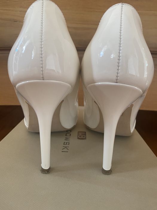 Buty szpilki 38 skóra Baldowski ślub