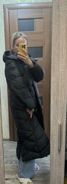 Пуховик зима, довгий