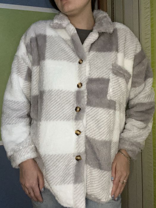 Рубашка тепла в клітинку розмір M - L