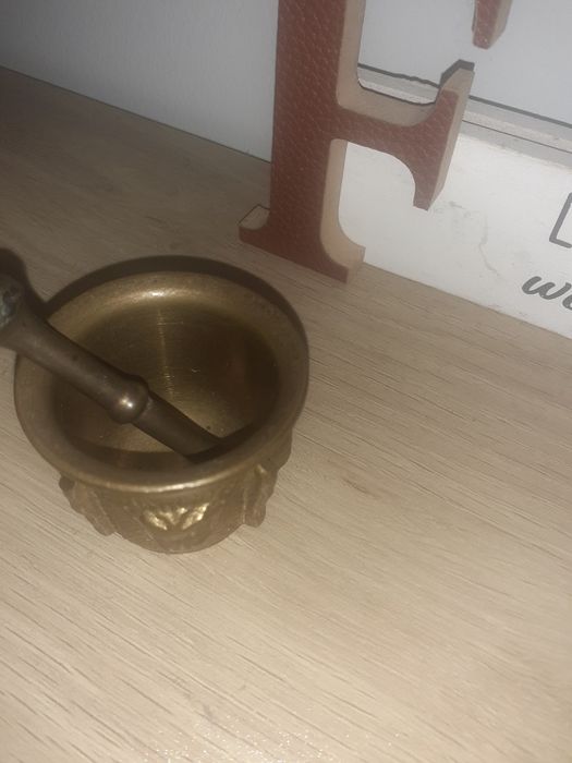 Almofariz com pilão em bronze