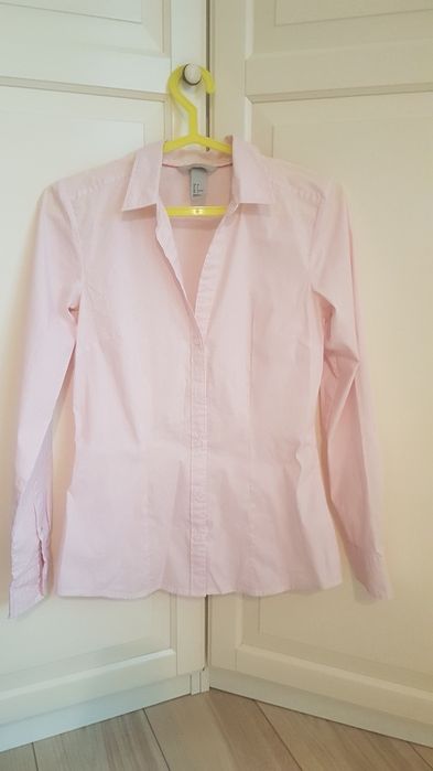 Koszula elegancka różowa taliowana