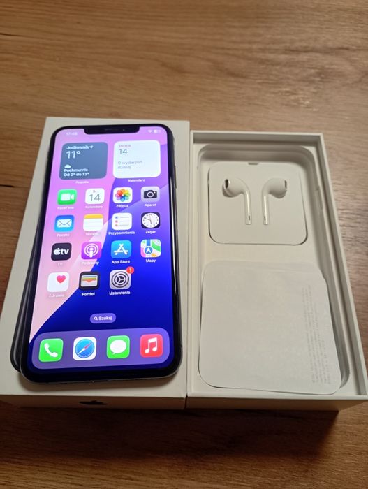 iPhone XS MAX 64GB Space Gray - Idealny Stan - Komplet Box + 2 Etui
