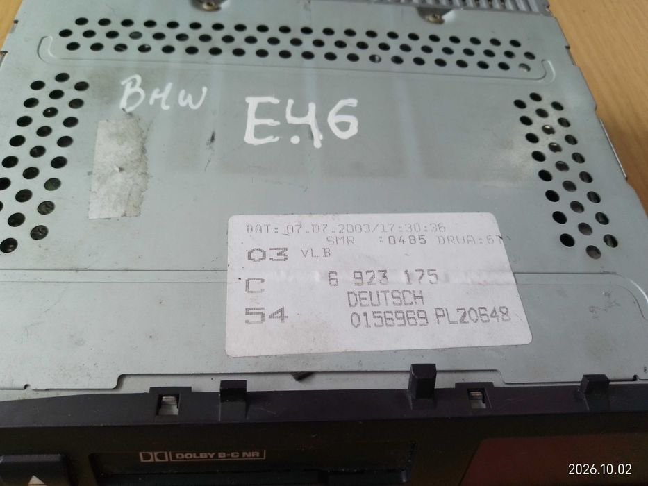 Rádio / Ecrã Navegação Original BMW Série 3 E46 (65126923175-01)