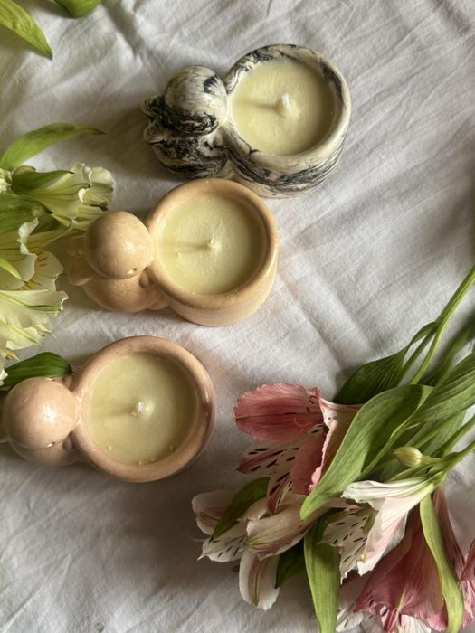 Соєві свічки ручної роботи до Пасхи