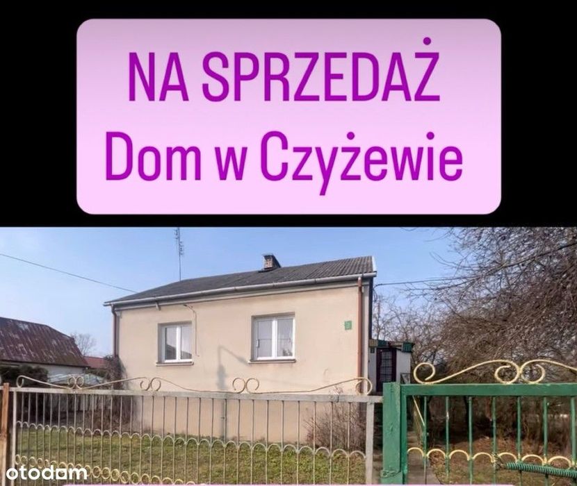 Dom 80m2; działka 750m2 w Czyżewie, ul. Konopnickiej