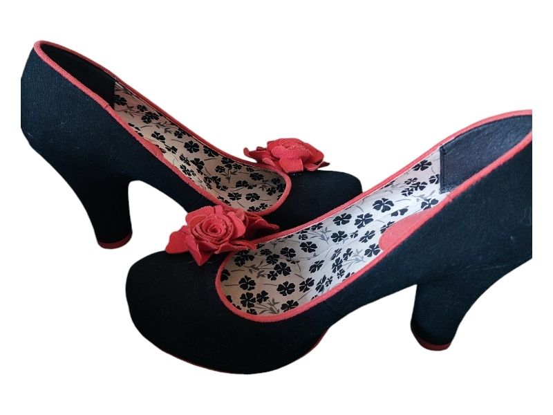 Ruby Shoo EVA pantofle czółenka na platformie w stylu pin up girl.. Ro